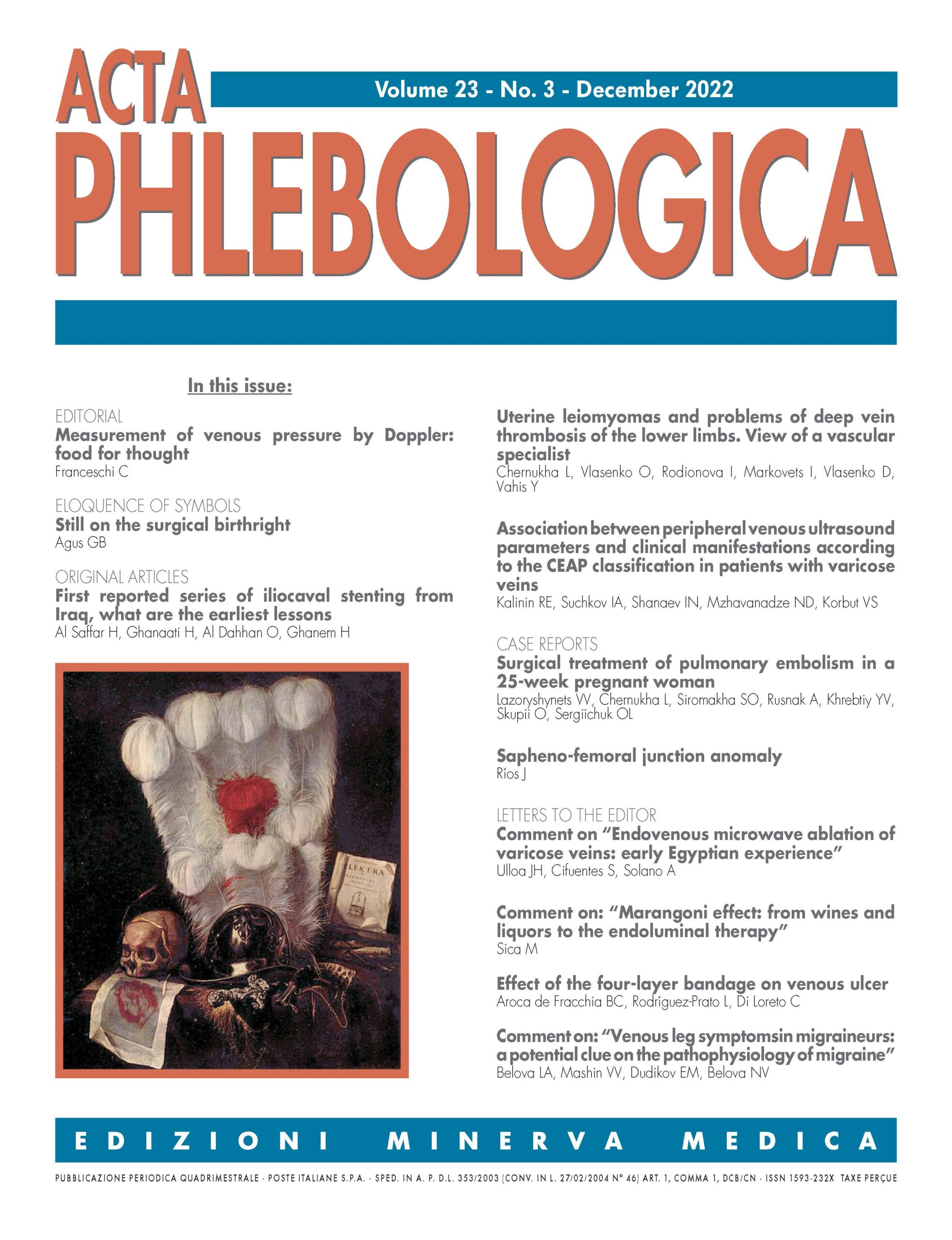 Acta Phlebologica 12 22